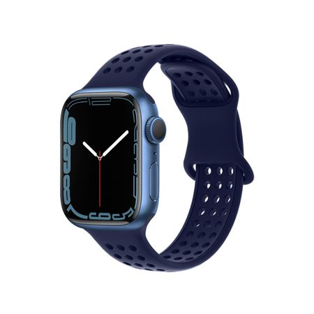 Ремешок Hoco WA08 Flexible для Apple Watch 42/44/45/49mm силикон (синий)