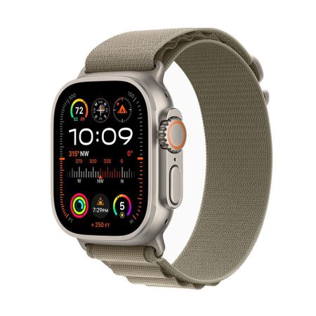 Смарт-часы Apple Watch Ultra 2 49 mm Titanium Case Olive Alpine Loop (M)
