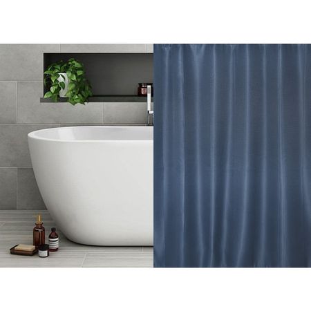 занавеска для ванной VITARTA 180х180см полиэстер темно-синяя