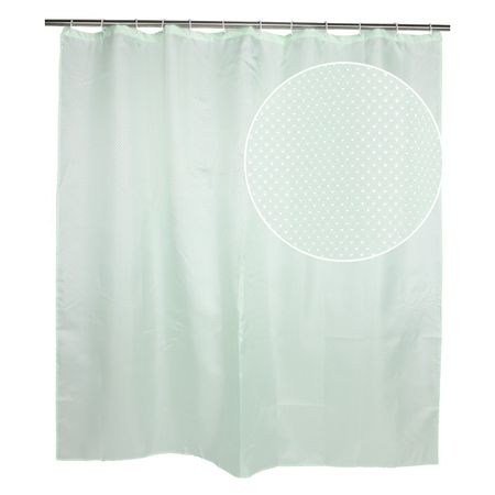 занавеска для ванной OFELIS 180х180см полиэстер зеленая