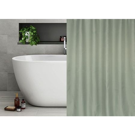 занавеска для ванной VITARTA 180х180см полиэстер зеленая