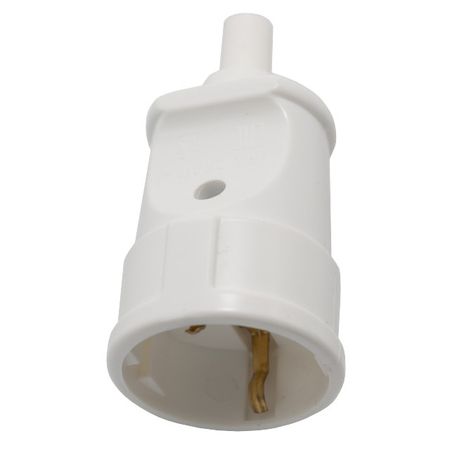 гнездо штепсельное РЕАЛЬНАЯ ЭЛЕКТРИКА РП16-002 с/з белый