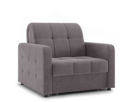 Орматек Диван-кровать Berlin Hard (Ткань: Велюр Velutto 08 Серый) 80x200