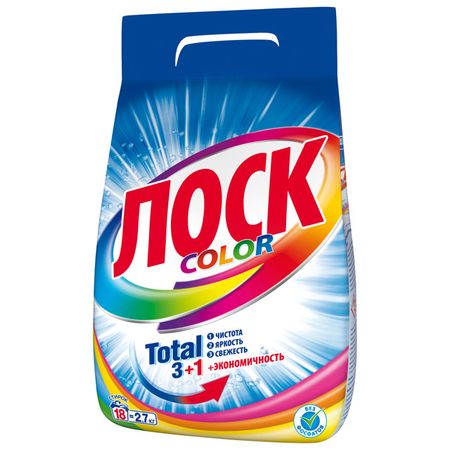 порошок стиральный ЛОСК Колор 2,7кг