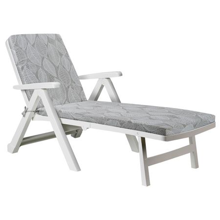 подушка для шезлонга 190х60х7см со спинкой хлопок в асс-те