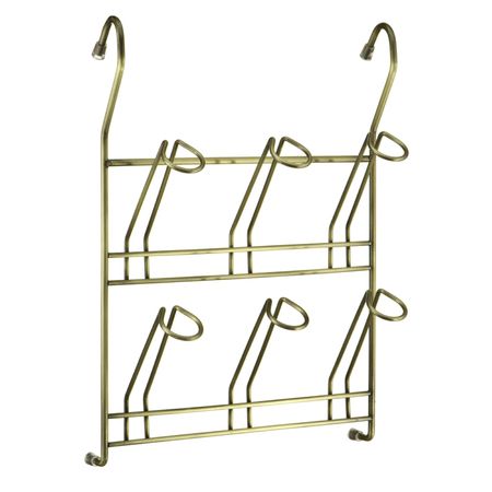 полка для рейлинга для кружек 250х90х345мм античная бронза