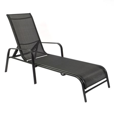 шезлонг складной 203х65х48см черный металл парных браслетов с подвеской kawaii мишка и кролик текстиль металл 12 04407 b61 lafilaf