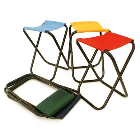 табурет туристический складной 40х28х24см в ассортименте сталь