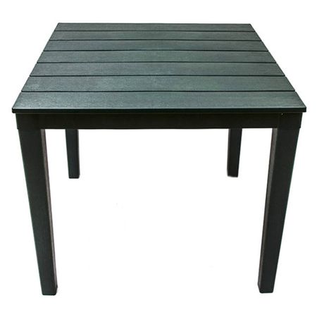 стол квадратный Прованс 80x80x70см тёмно-зелёный пластик