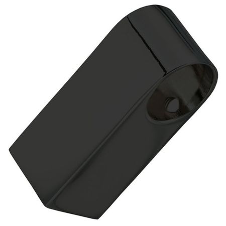 держатель для рейлинга прямой черный матовый