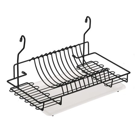 сушка для посуды для рейлинга LEMAX 440х240х250мм с поддоном черный матовый