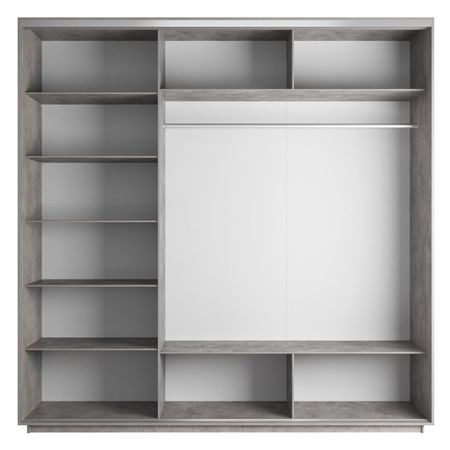 корпус шкафа-купе Экспресс 1800х2200х600 Бетон/ЛДСП