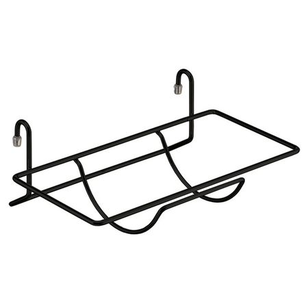 полка для рейлинга для бумажного полотенца 300х210х110мм черный матовый