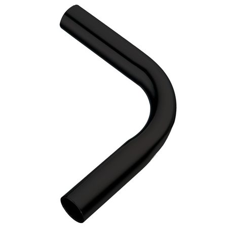 угол поворотный для рейлинга 90град черный матовый