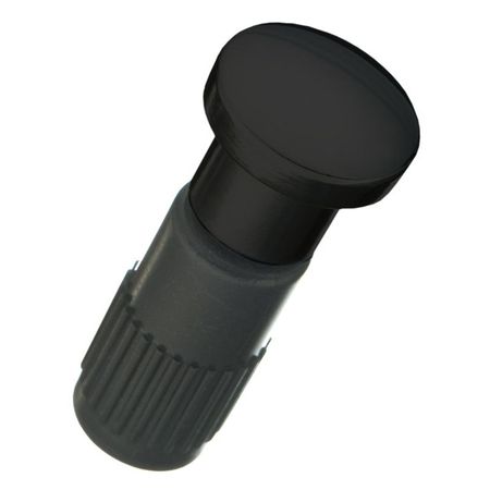 заглушка для рейлинга плоская черный матовый