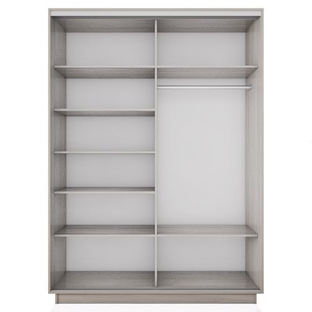 корпус шкафа-купе Экспресс 2 1200х2200х600мм ясень шимо светлый ЛДСП