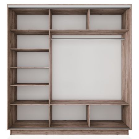 корпус шкафа-купе Экспресс 2 1800х2200х600мм дуб табачный ЛДСП