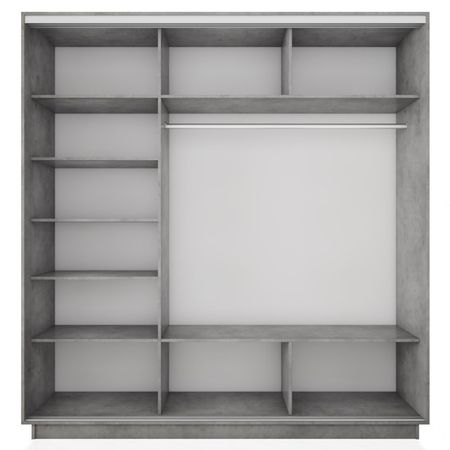 корпус шкафа-купе Экспресс 2 1800х2200х600мм бетон ЛДСП