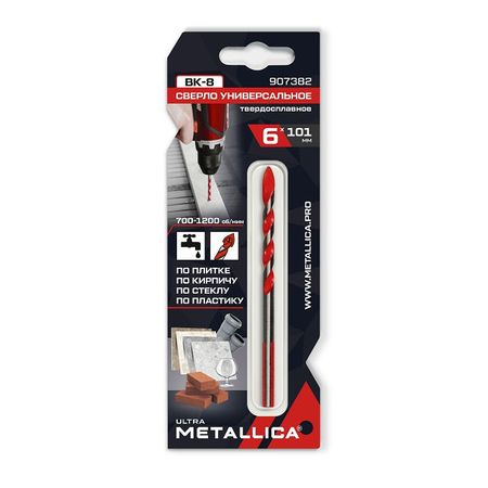 сверло универсальное METALLICA Ultra 6x101мм