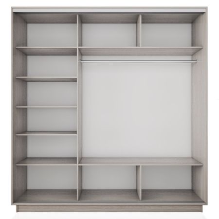 корпус шкафа-купе Экспресс 2 1800х2200х600мм ясень шимо светлый ЛДСП