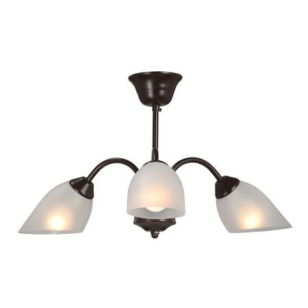 люстра потолочная VITALUCE Ralf 3х40Вт E14 металл коричневый