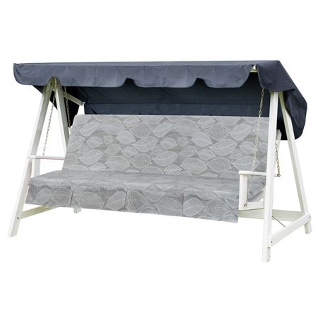 подушка для качелей со спинкой 104х170х5см хлопок съемный чехол