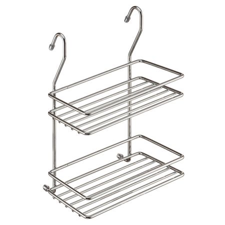 полка для рейлинга 2х ярусная 285х210х140мм хром