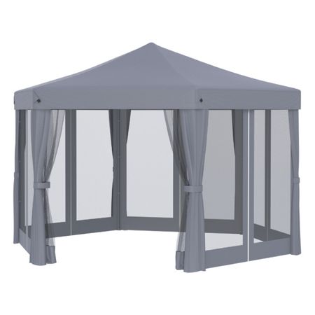 тент-шатер быстросборный Helex 5431 полиэстер серый