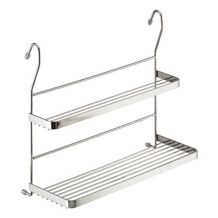 полка 2-х ярусная 340х310х155мм mix хром