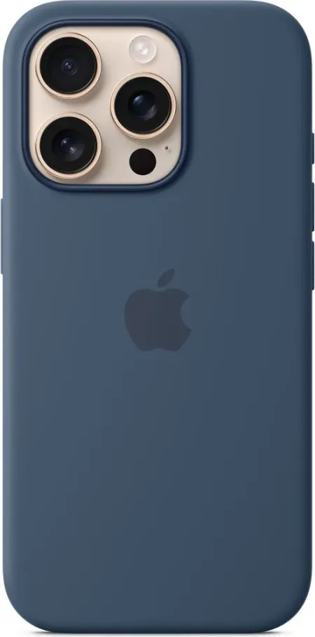 Чехол-накладка Silicone Case with MagSafe для iPhone 16 Pro (Denim)