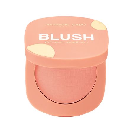Румяна для лица VIVIENNE SABO MACARON матовые тон 01 Персиковый букварь счастья