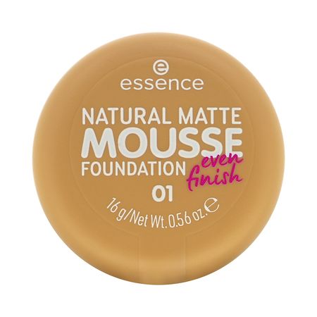 Мусс тональный для лица ESSENCE NATURAL MATTE MOUSSE FOUNDATION тон 01