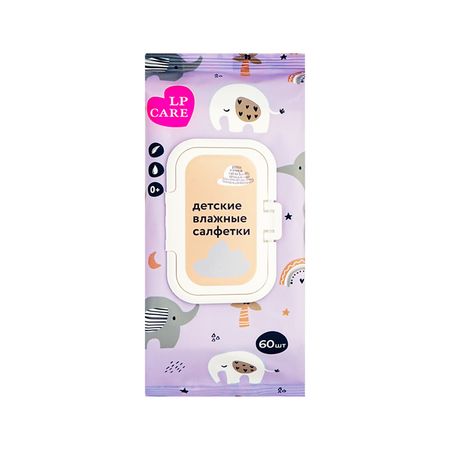 Салфетки влажные детские LP CARE Elephant 60 шт николай семенович лесков детские годы из воспоминаний меркула праотцева