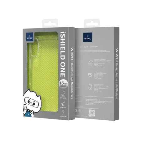 Чехол-накладка Wiwu iShield One (ZCC-108) для Apple iPhone 16 Plus силиконовый (прозрачный)