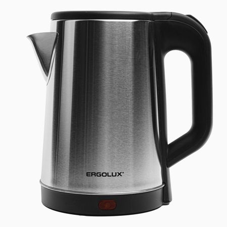 чайник ERGOLUX ELX-KS08-C72 1600Вт 1,8л металл серый/черный