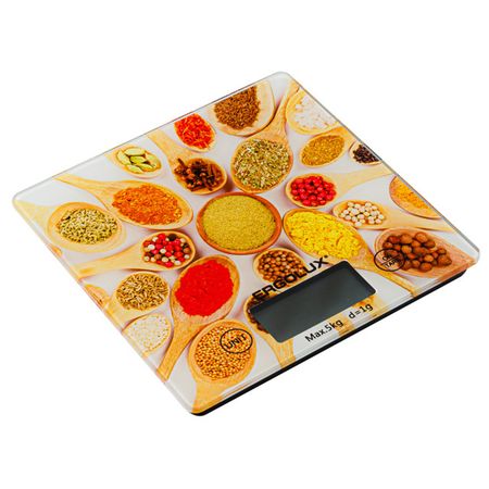 весы кухонные ERGOLUX ELX-SK01-С11 до 5кг стекло яркие приправы