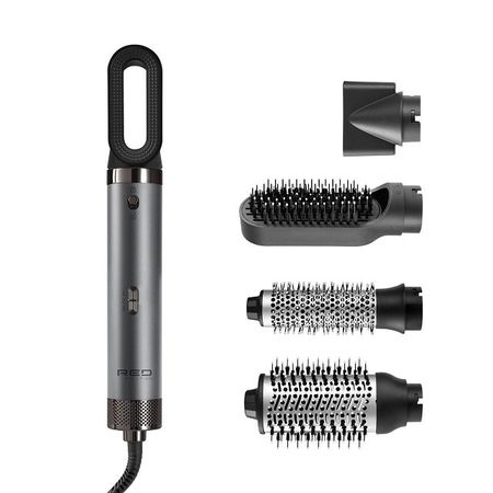 фен-щетка RED SOLUTION MS002 1000Вт 5 насадок ионизация графит