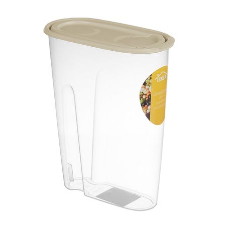 емкость для хранения IDEA 2,1л овальная пластик латте