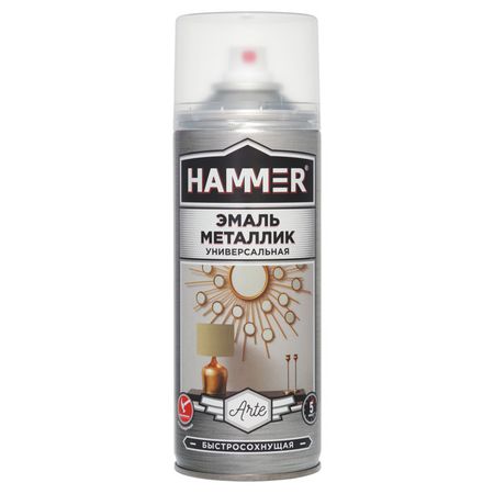 эмаль аэрозольная HAMMER металлик медь 520мл, арт.344298