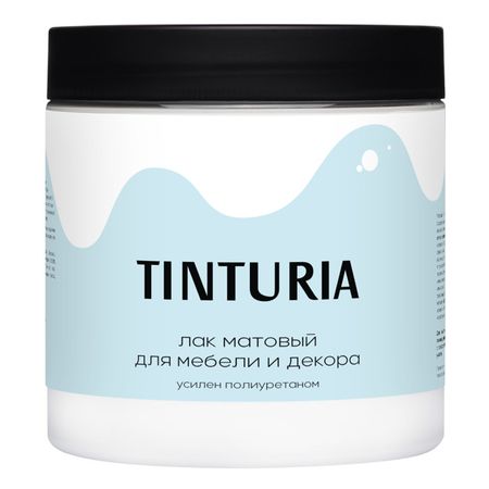 лак акриловый TINTURIA для мебели и декора с добавлением полиуретана матовый 0,5кг, арт.00972769 акриловый матовый лак olki 100 мл