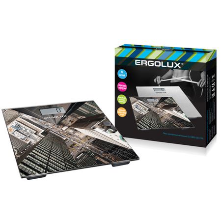 весы ERGOLUX ELX-SB02-C08 стекло до 180кг город