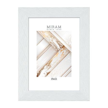 фоторамка МИРАМ 150х210мм белый пластик 651661-6