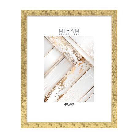 фоторамка МИРАМ соты 400х500мм золото пластик