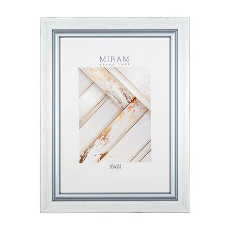 фоторамка МИРАМ 150х210мм белый пластик 646261-6
