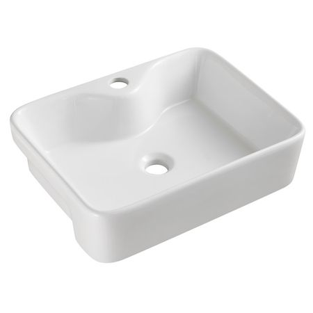 раковина накладная VITARTA Bern 48,5х37,5х13см прямоугольная белая
