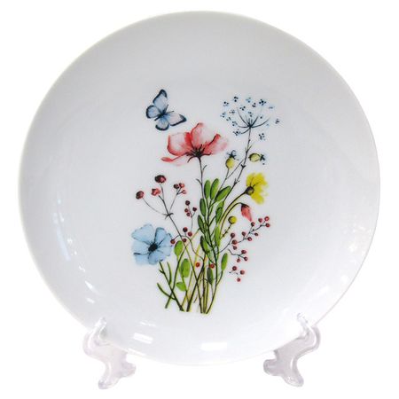 тарелка ФЕДЕРАЦИЯ Цветы 20см десертная фарфор