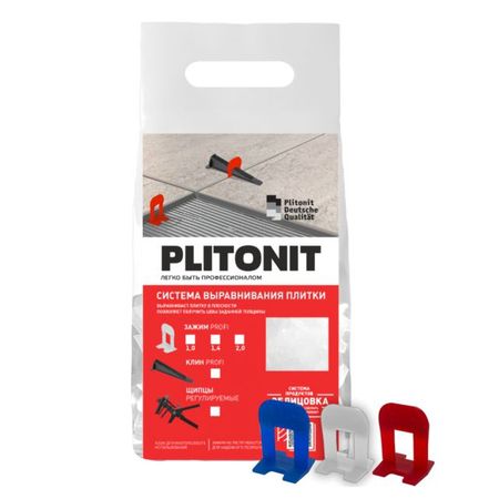 зажимы для выравнивания плитки PLITONIT 0,7мм 100шт