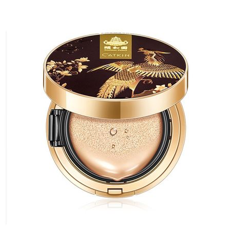 Основа-кушон тональная для лица CATKIN BB CUSHION в комплекте сменный блок тон C02 ivory блок бумаги