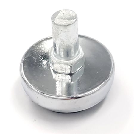 пятка опорная М10 R-13M регулируемая алюминий хром 2шт