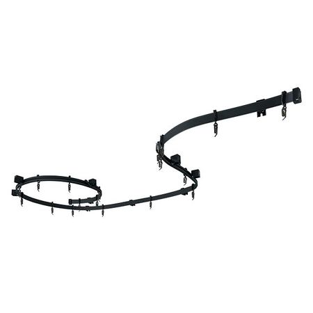 карниз гибкий 1-рядный УЮТ 5м черный, арт.2178196 гибкий трек в блистере 56 детелей